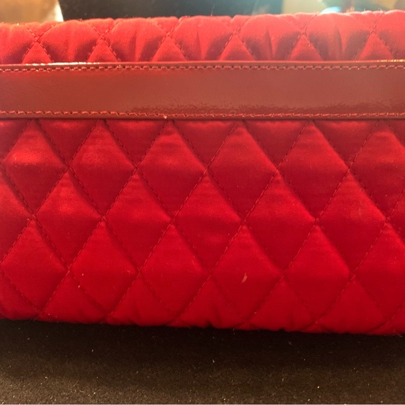 Vera Bradley Quilted Red Nylon and Patent wallet - Picture 7 of 9